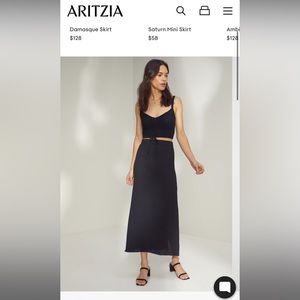 Aritzia Long Black Skirt